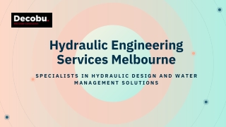 Hydraulic Engineers Melbourne | Building Services by Decobu