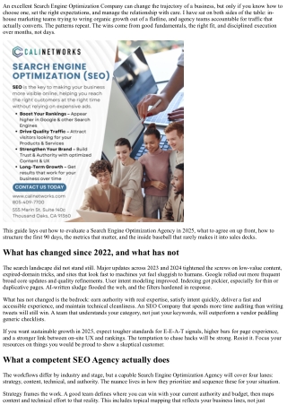 The Ultimate Guide to Working with a Search Engine Optimization Company in 2025