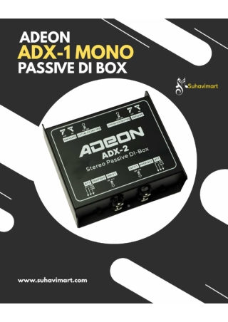 Enhance Your Sound Clarity with the Adeon ADX-1 Mono Passive DI Box from SuhaviM