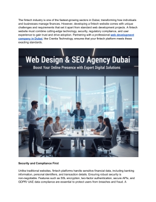 Fintech Website Development_ What Makes It Different