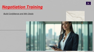 Negotiation Training-Build Confidence and Win Deals