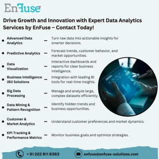 Drive Growth and Innovation with Expert Data Analytics Services by EnFuse