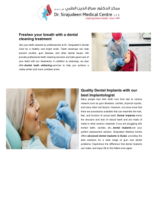 Restore Your Smile with Dental Crown Replacement – SMC Dubai
