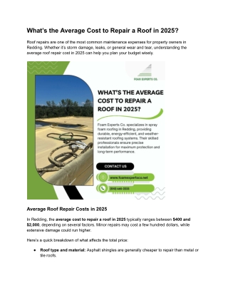 What’s the Average Cost to Repair a Roof in 2025?