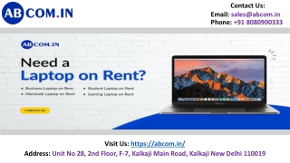Rent Laptops Online Hassle-Free | ABcom