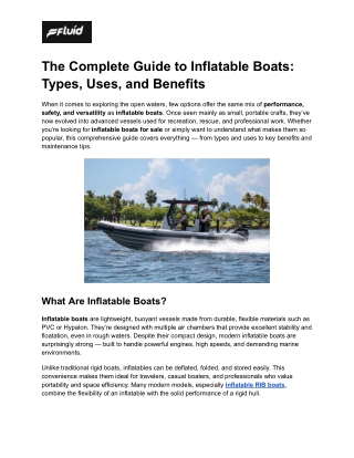The Complete Guide to Inflatable Boats_ Types, Uses, and Benefits