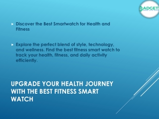 Discover the Best Smartwatch for Health and Fitness