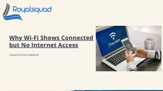 Why Wi-Fi Shows Connected but No Internet Access