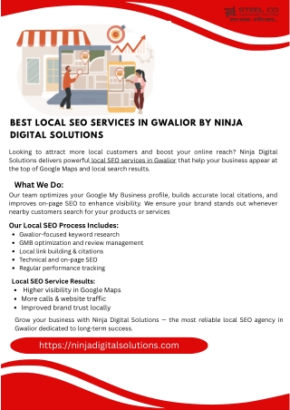 Best Local SEO Services in Gwalior by Ninja Digital Solutions