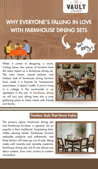 Why Everyone’s Falling in Love with Farmhouse Dining Sets