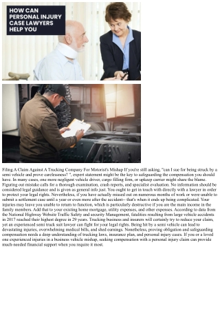 Trucking Firm Obligation: When Can You Sue A Trucking Company After A Collision?