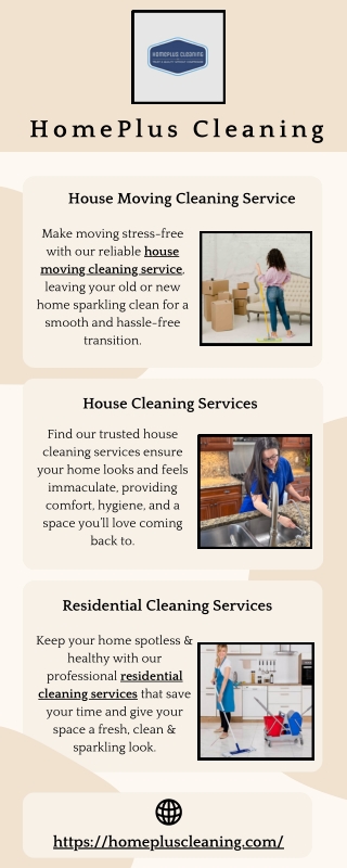 House Moving Cleaning Service