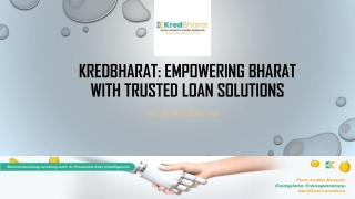 KredBharat – Empowering India with Trusted Loan Solutions