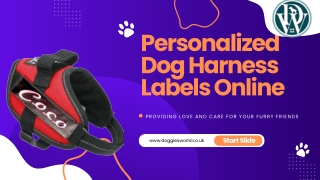 Personalized Dog Harness Labels Online | Doggies World