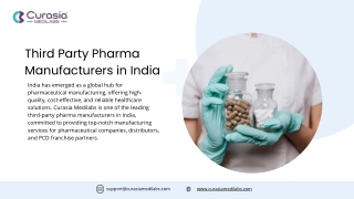 Third Party Pharma Manufacturers in India | Curasia medilabs