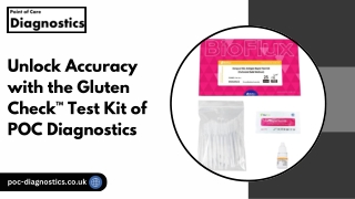 Gluten Check Test Kit | Accurate Gluten Sensitivity Detection | POC Diagnostics
