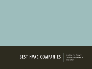 Best HVAC Companies