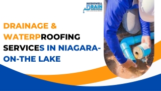 Drainage Waterproofing Service Niagara-on-the-Lake