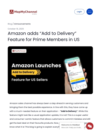 Amazon adds “Add to Delivery” Feature for Prime Members in US