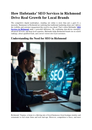 SEO Services in Richmond​