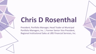 Chris D Rosenthal - A Risk-Managing Navigator - Novelty, Ohio