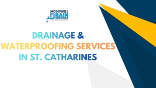 drainage waterproofing services niagara-on-the-lake