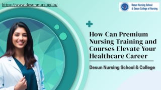 How Can Premium Nursing Training and Courses Elevate Your Healthcare Career