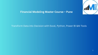 financial modeling course in pune