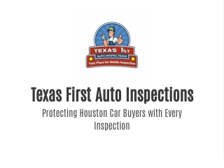 Texas First Auto Inspections