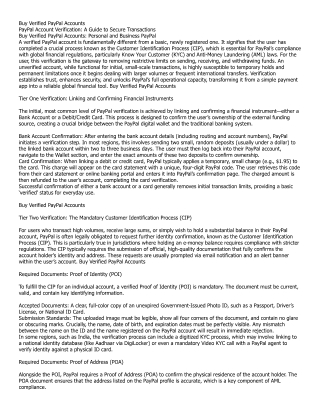 Buy Verified PayPal Accounts