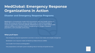 MedGlobal: A Leader Among Emergency Response Teams