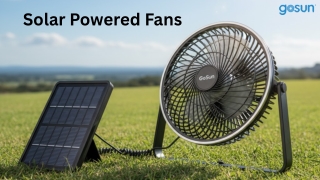 Refresh Your Space with Solar Powered Fans by GoSun
