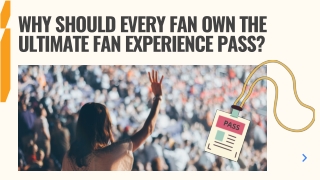 Fan Experience Pass