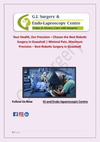 Your Health, Our Precision – Choose the Best Robotic Surgery in Guwahati | Minim