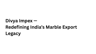Marble Exporter In India  - Divya Impex
