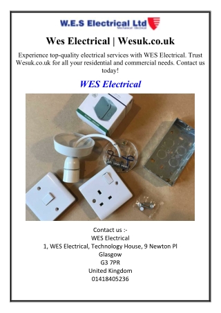Wes Electrical | Wesuk.co.uk