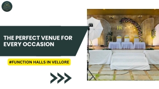 Best Function Halls in Vellore - As Garden Villa