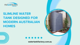 Slimline Water Tank Designed for Modern Australian Homes