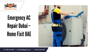 Emergency AC Repair Dubai – Home Fixit UAE