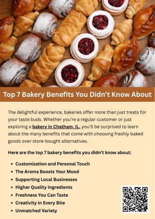 Top 7 Bakery Benefits You Didn’t Know About