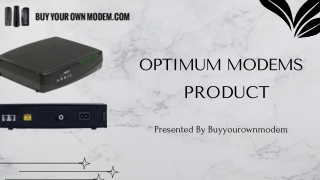 Optimum Approved Modems