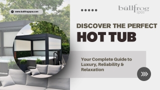 Shop Hot Tubs | Bullfrog Spas