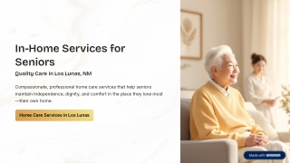 Comfort and Care: In-Home Services for Seniors