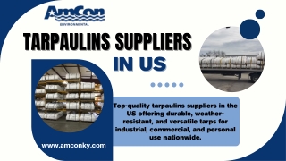 Tarpaulins Suppliers