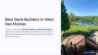 Best Deck Builders in West Des Moines