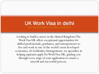 UK Work Visa in delhi