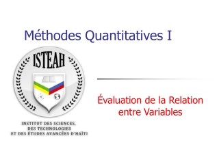 Relations entre variables