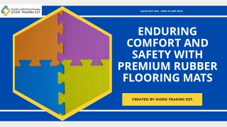 Enduring Comfort and Safety with Premium Rubber Flooring Mats