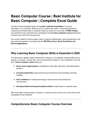 BASIC COMPUTER