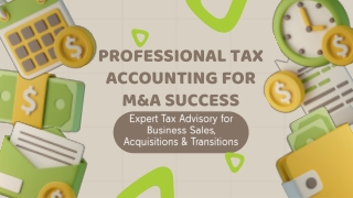 Professional Tax Accounting for M&A Success